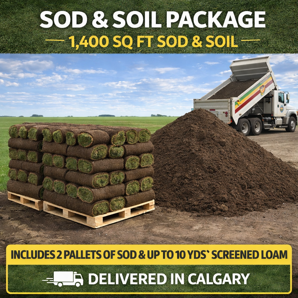 1400 sq ft sod package Calgary