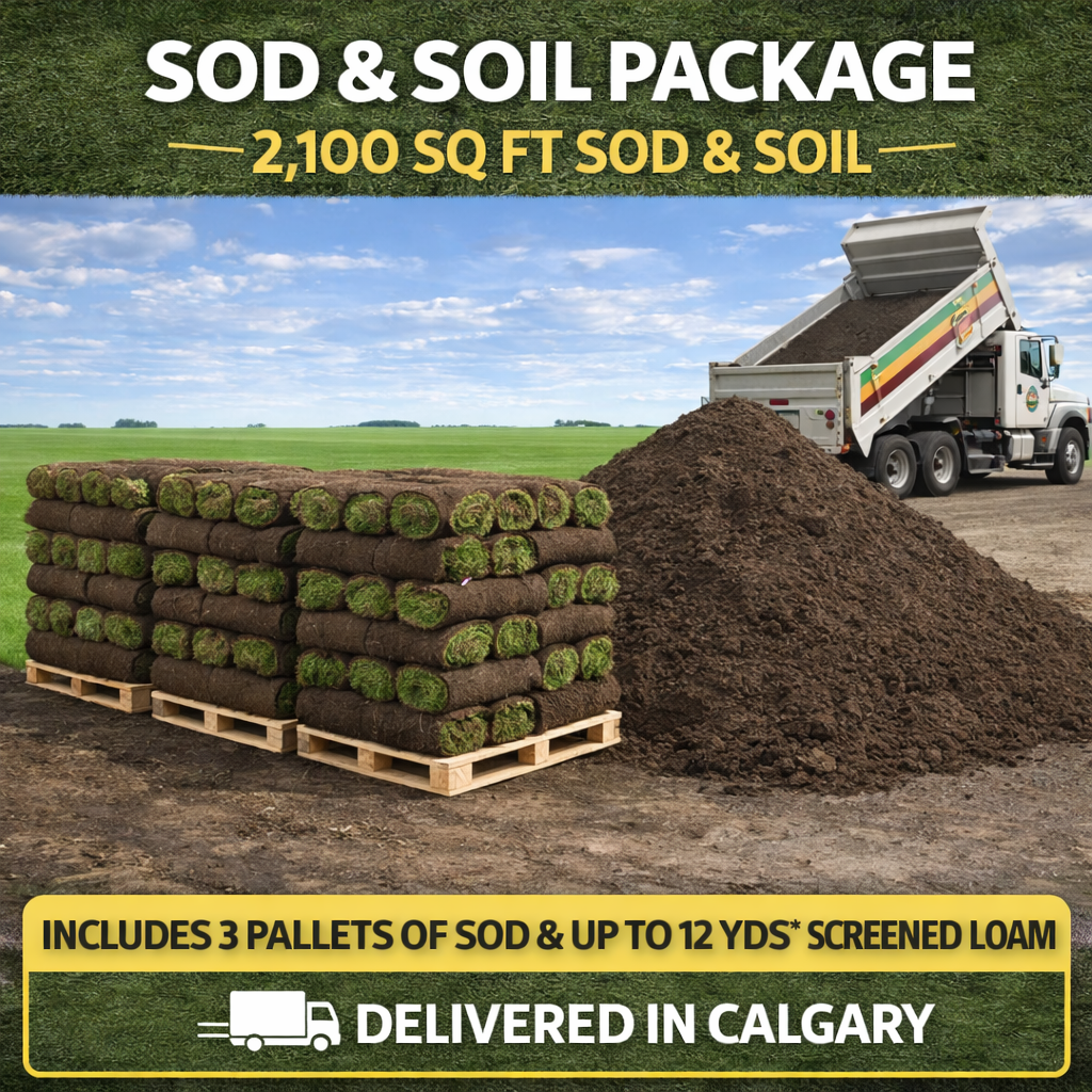 2100 sq ft sod package Calgary