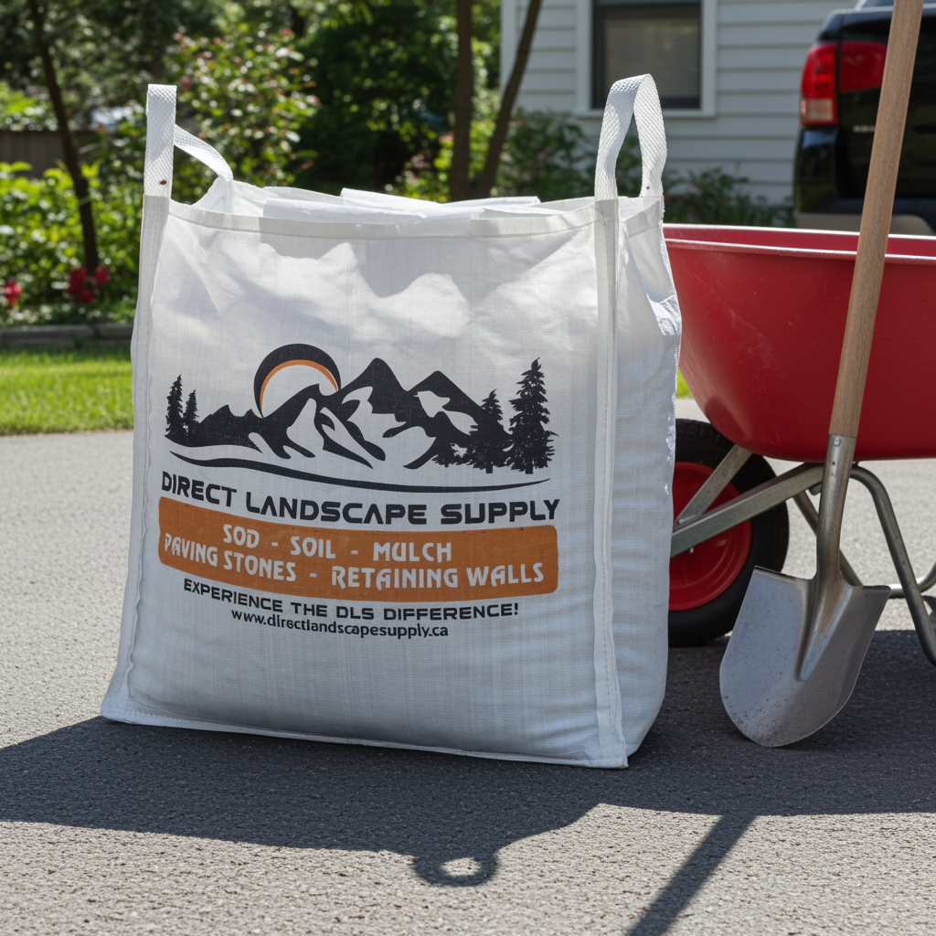 Bulk landscape bags Calgary clean delivery